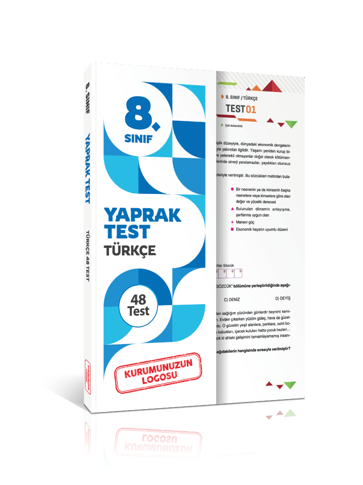 Kuruma Özel 8. Sınıf Türkçe Yaprak Test