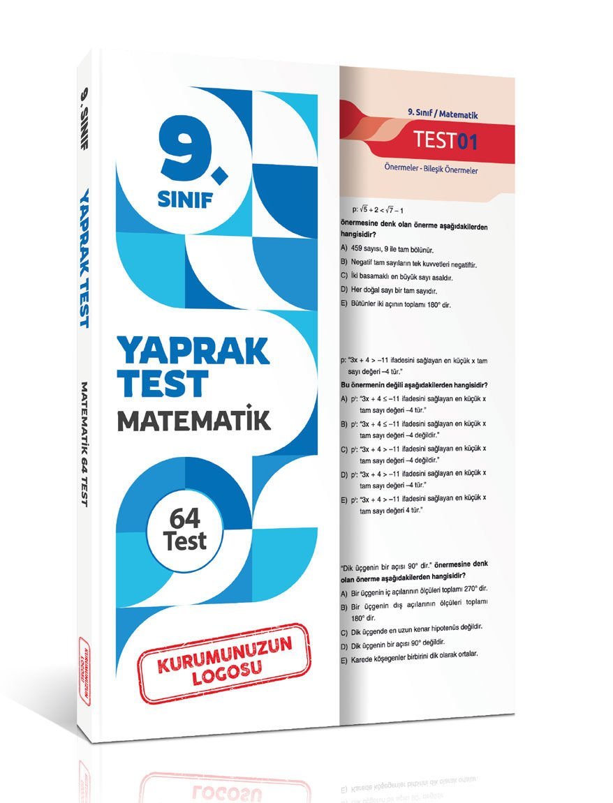 Kuruma Özel 9. Sınıf Matematik Yaprak Test