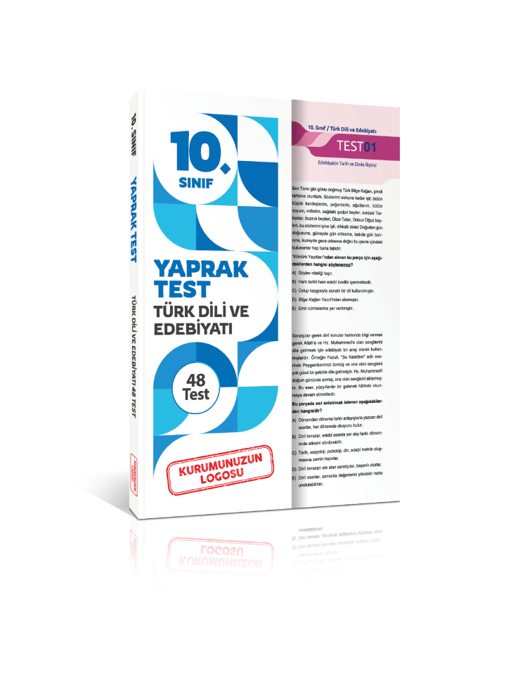 Kuruma Özel 10. Sınıf Türk Dili ve Edebiyatı Yaprak Test