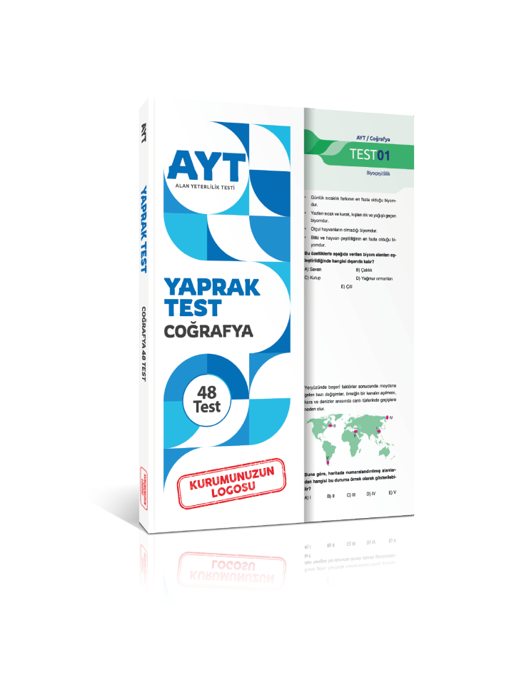 Kuruma Özel AYT Coğrafya Yaprak Test